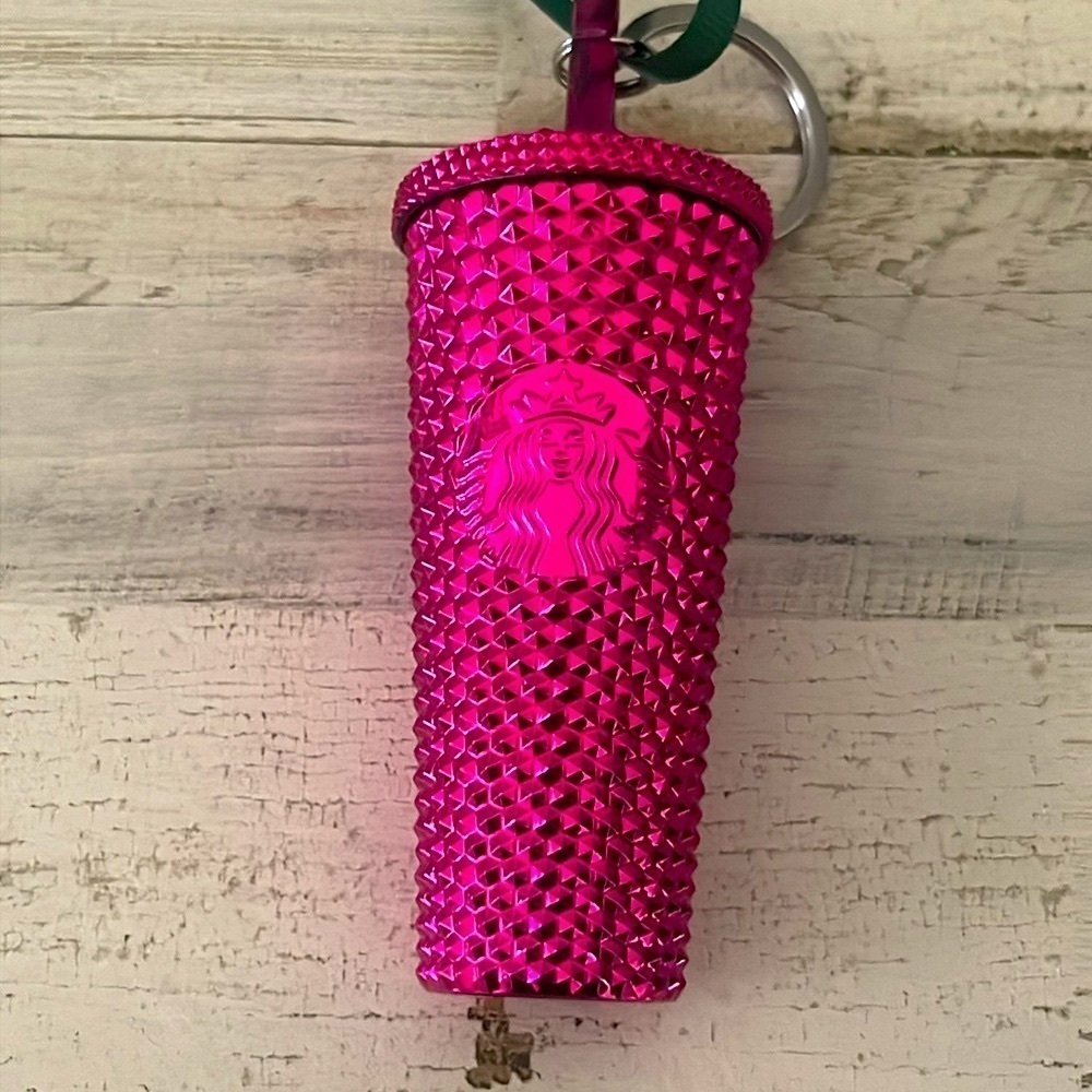 Starbucks Sangria Studded Key Chain/Ornament. - Picture 4 of 6